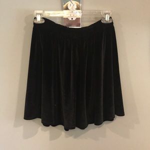 Black Velvet Skirt.